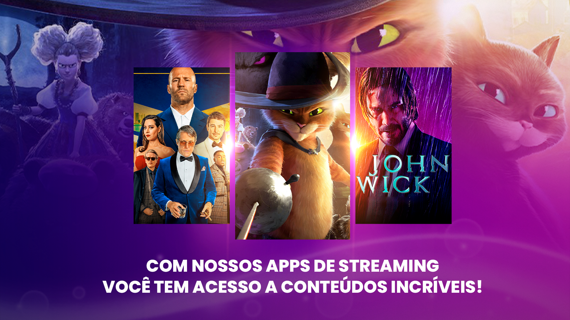 Streaming incluso nos planos FiberWi